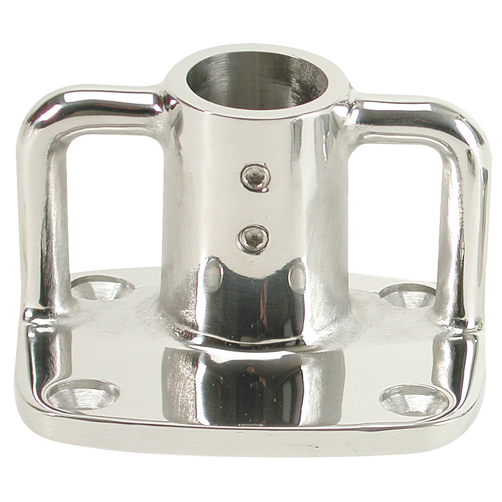 Whitecap 4 Degree Rectangular Base - 316 Stainless Steel - 3-1/2" x 3"