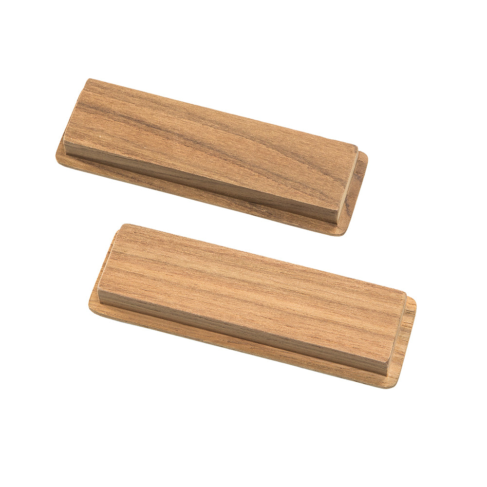 Whitecap Teak Large Rectangular Drawer Pull - 4-1/2"L - 2 Pack