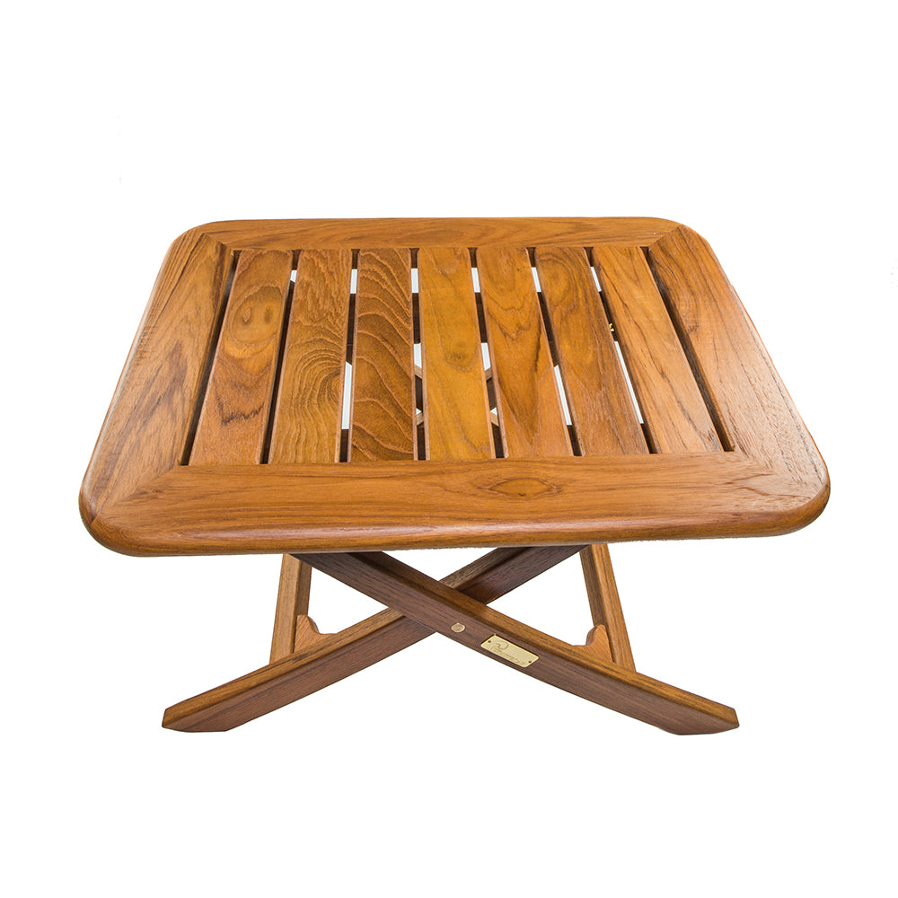 Whitecap Teak Small Adjustable Slat Top Table