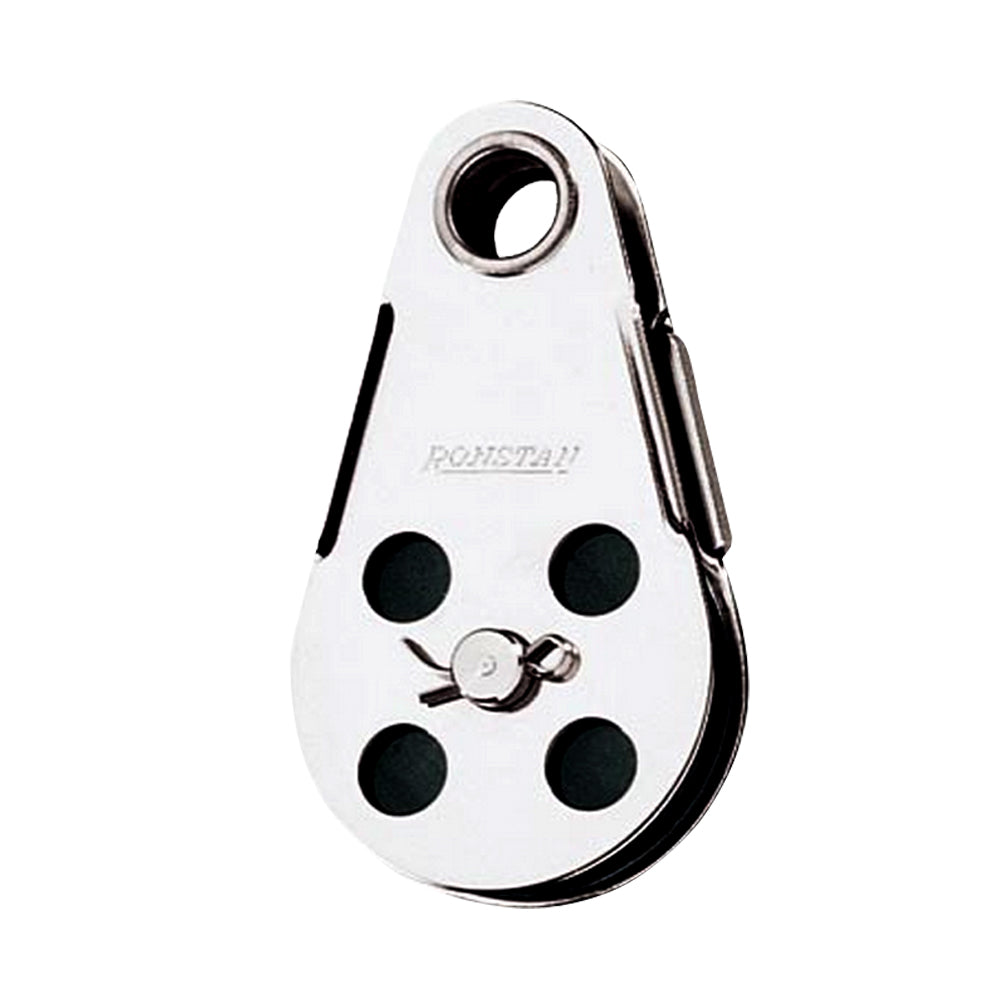 Ronstan Wire Block - Tubular Rivet Head w/Removable Nylatron Sheave - 45mm (1-3/4") Sheave Diameter