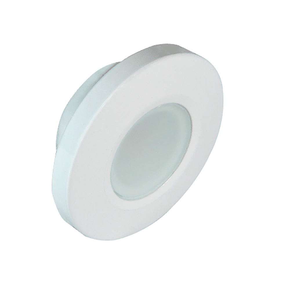 Lumitec Orbit Flush Mount Down Light Spectrum RGBW - White Housing