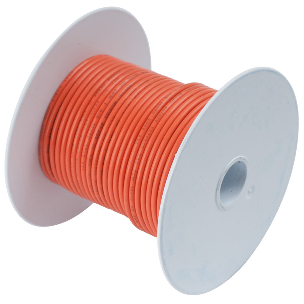 Ancor Orange 18 AWG Tinned Copper Wire - 100'