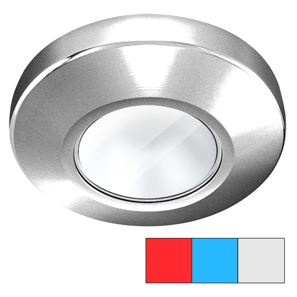 i2Systems Profile P1120 Tri-Light Surface Light - Red, Cool White  Blue - Brushed Nickel Finish