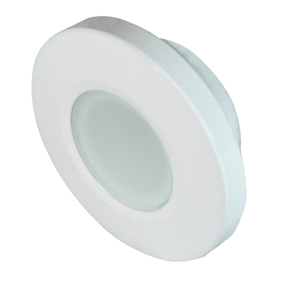 Lumitec Orbit Flush Mount Down Light - Blue Non-Dimming, Red Non-Dimming  White Dimming w/White Housing