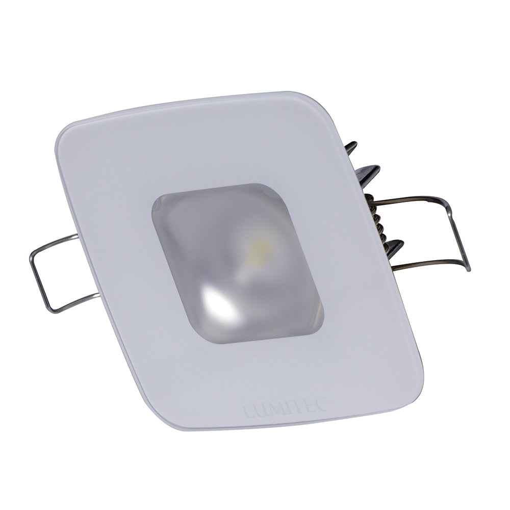 Lumitec Square Mirage Down Light - Spectrum RGBW Dimming - Glass Housing - No Bezel