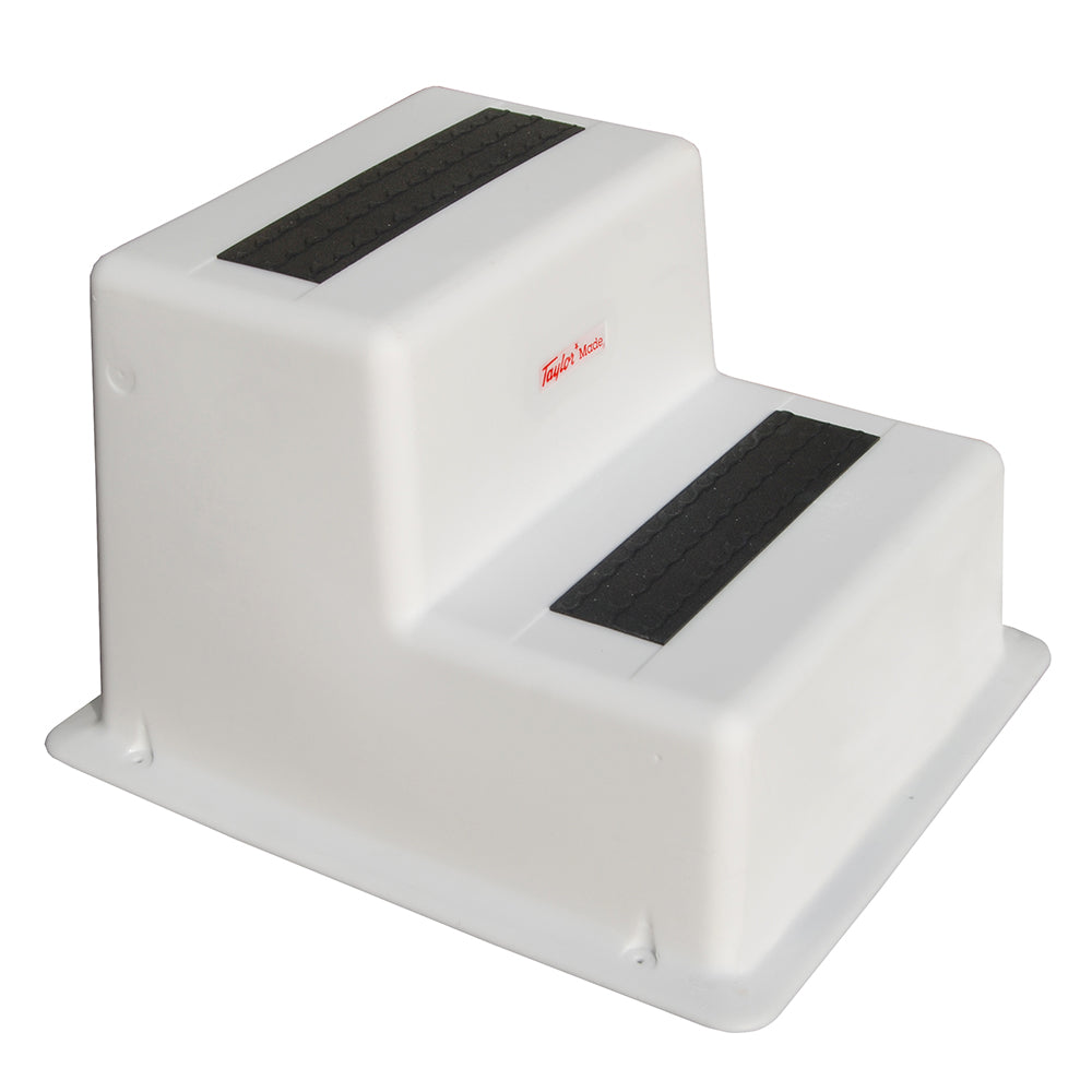 Taylor Made StepSafe Dock Step - Double Tread - White