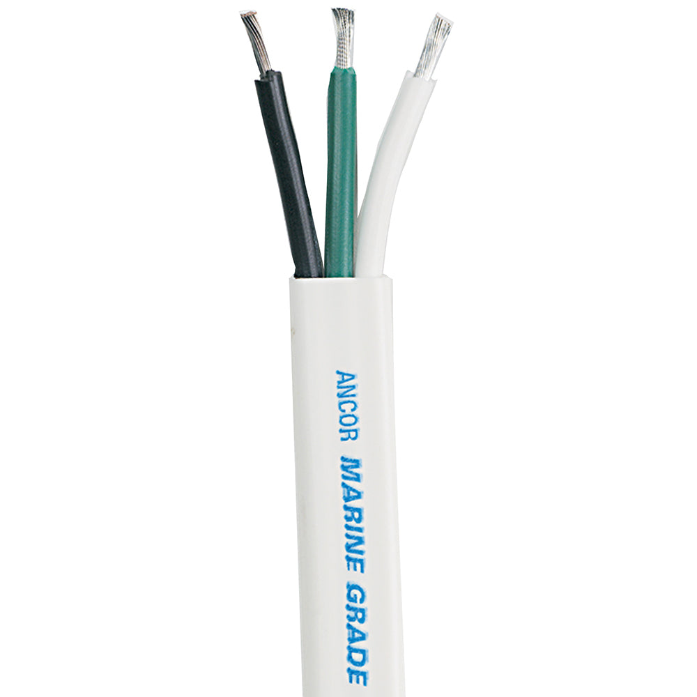 Ancor White Triplex Cable - 14/3 AWG - 500