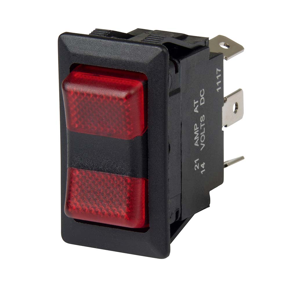 BEP SPDT Rocker Switch - 2-LEDs - 12V/24V - ON/OFF/ON