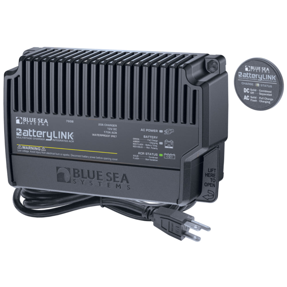 Blue Sea 7608 BatteryLink Charger (North America) - 12V - 20Amp - 2 Bank