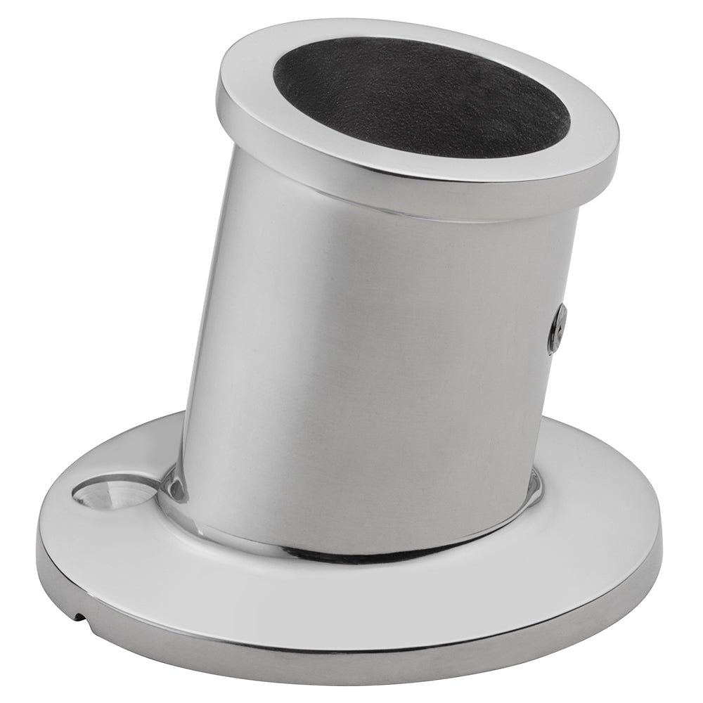 Whitecap Top-Mounted Flag Pole Socket - Stainless Steel - 1" ID