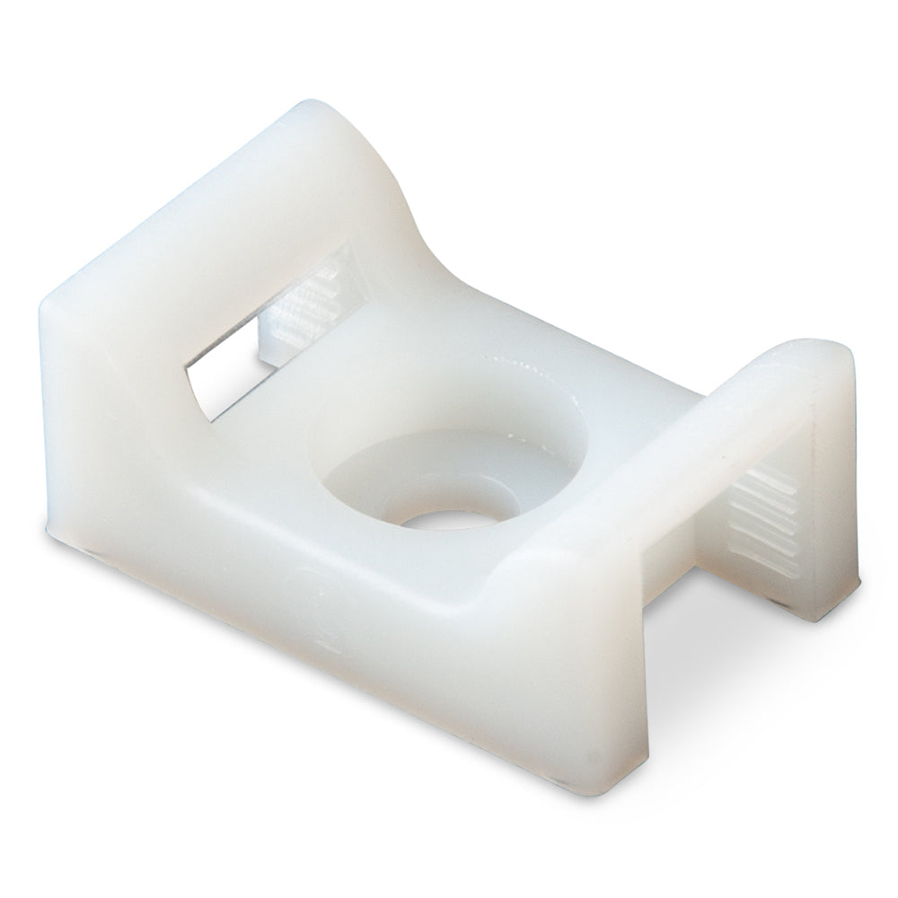 Ancor Cable Tie Mount - Natural - #8 Screw - 100 Pieces Per Bag