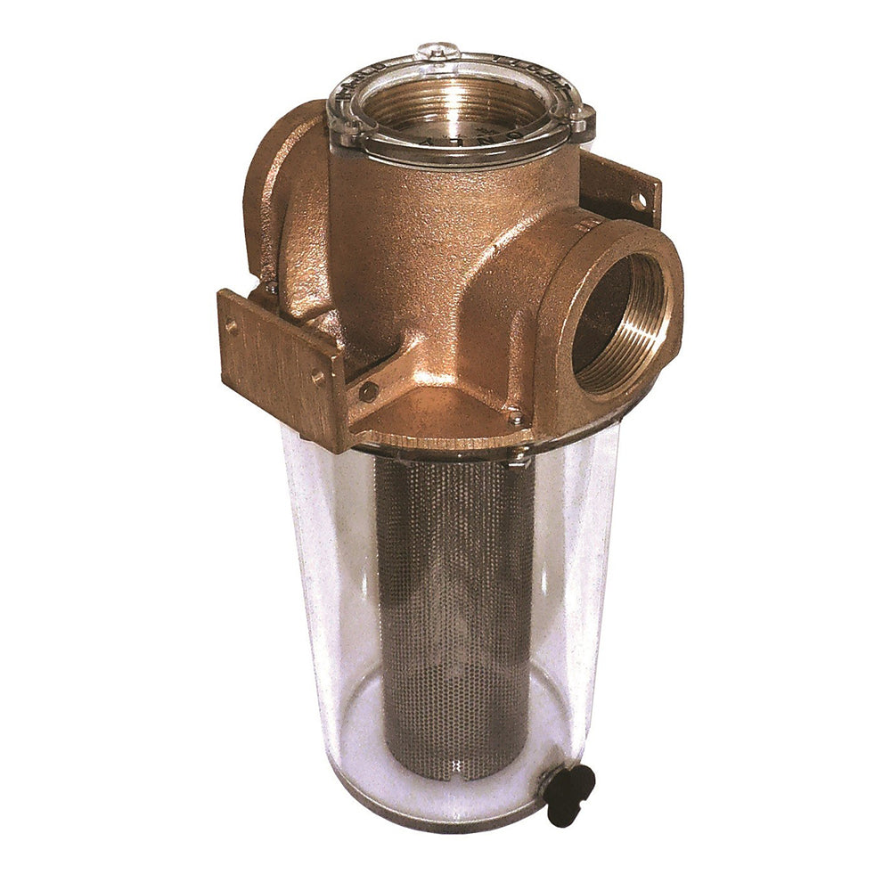 GROCO ARG-1500 Series 1-1/2" Raw Water Strainer w/Stainless Steel Basket