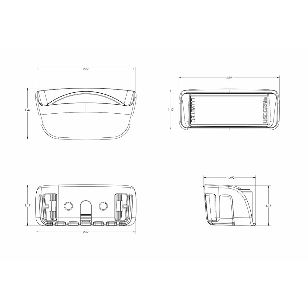 Lumitec Contour Series Drop-In Navigation Light - Red Port