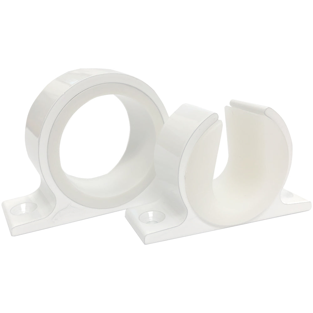 Lees Tackle Single Rod Rack Set - White Powder Coat Finish