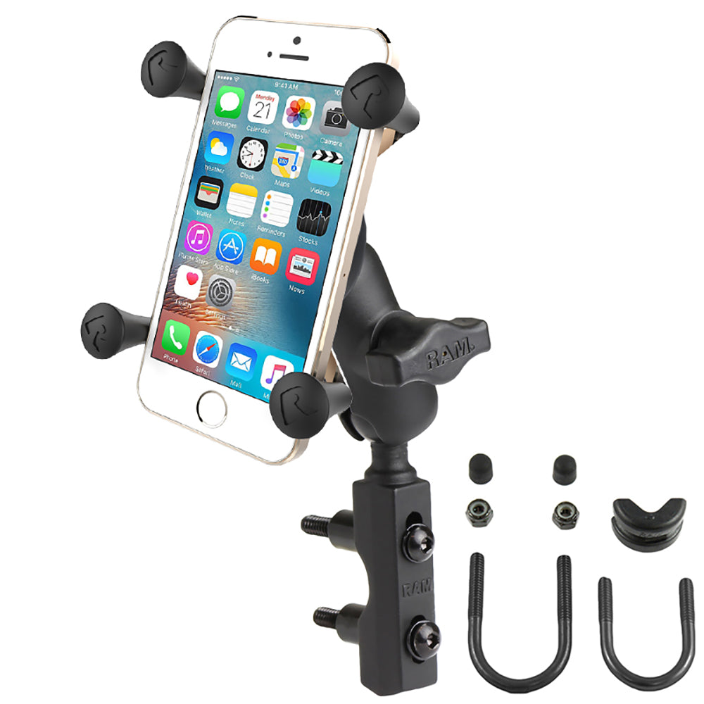 RAM Mount X-Grip Phone Mount w/Motorcycle Brake/Clutch Reservoir Base