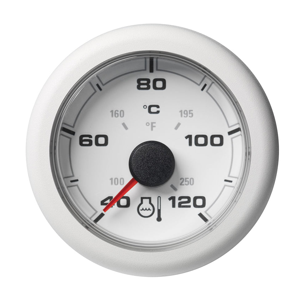 Veratron 52MM (2-1/16") OceanLink Coolant Temperature Gauge - 120C/250F - White Dial  Bezel