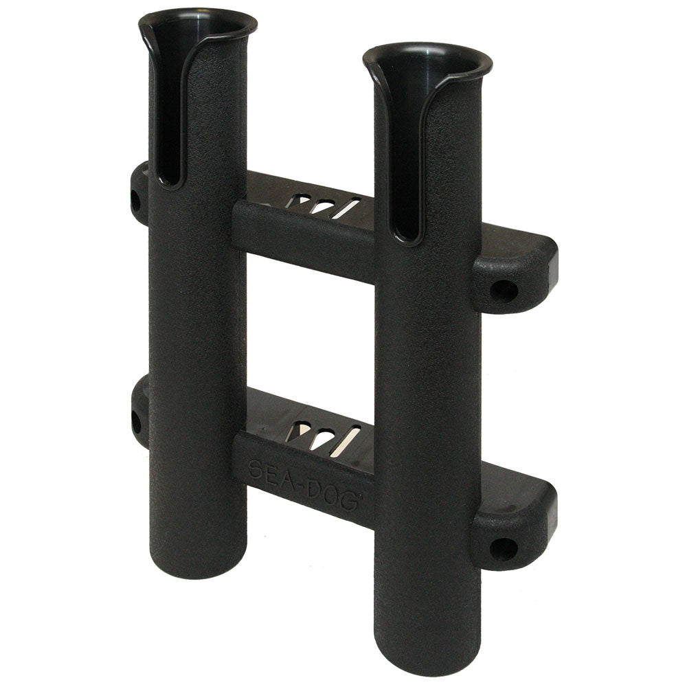 Sea-Dog Two Pole Side Mount Rod Storage Rack - Black