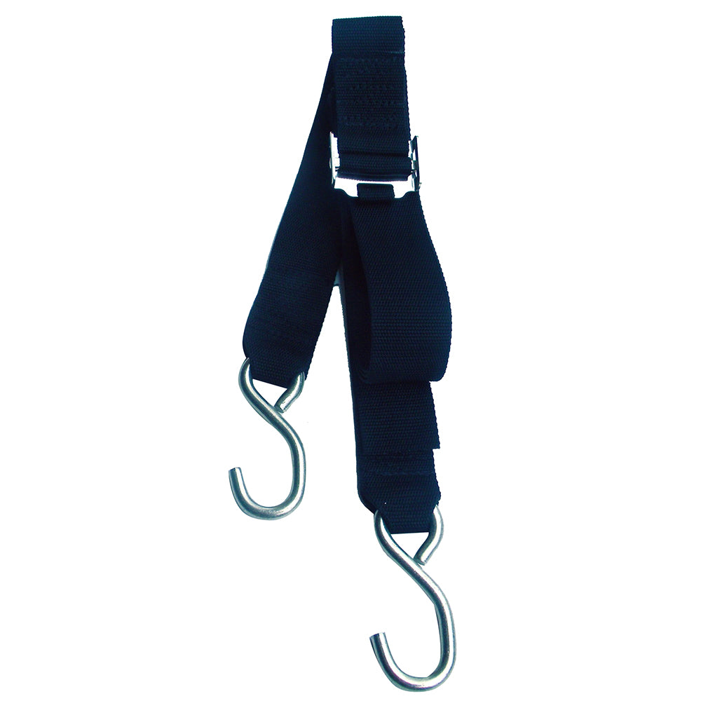 Rod Saver Stainless Steel Roller Buckle Gunwale Tie-Down - 2" x 10