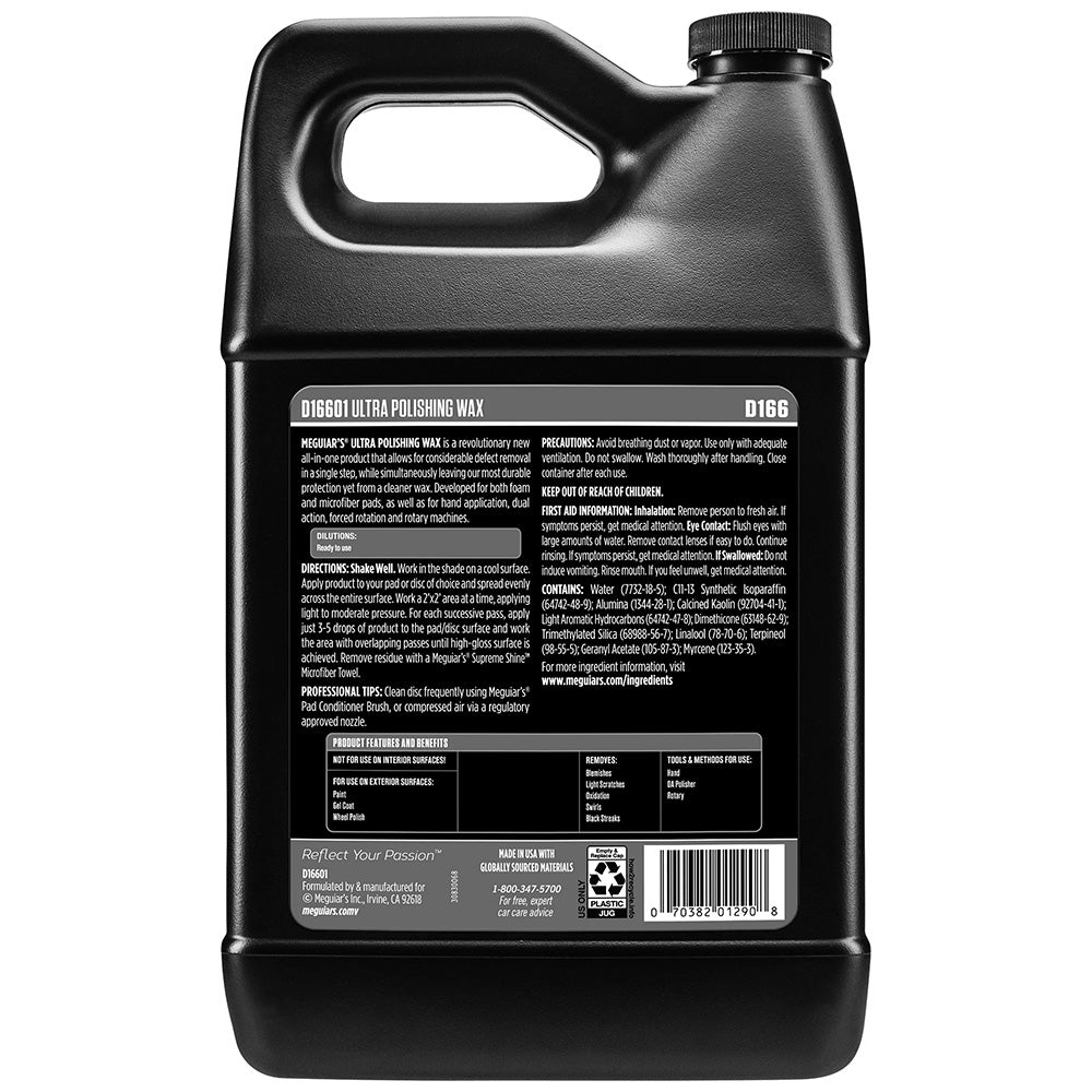 Meguiars Ultra Polishing Wax - 1 Gallon *Case of 4*
