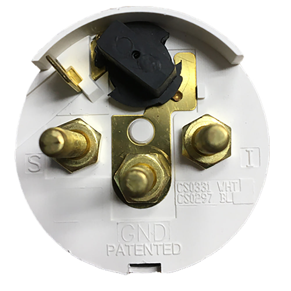 Faria Dress White 2" Cylinder Head Temperature Gauge (60 - 220 F)