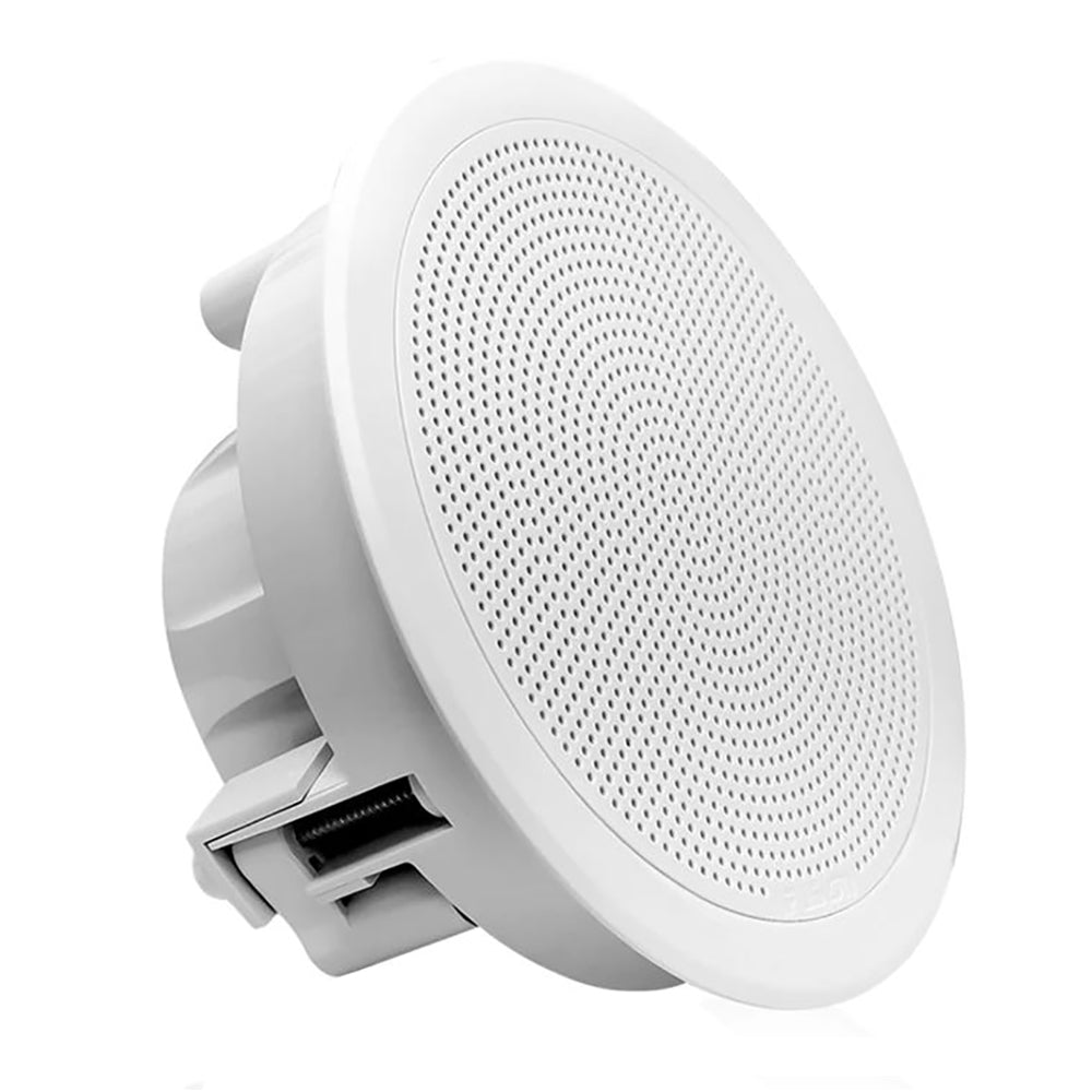 Fusion FM-F65RW FM Series 6.5" Flush Mount Round Marine Speakers - White Grill - 120W