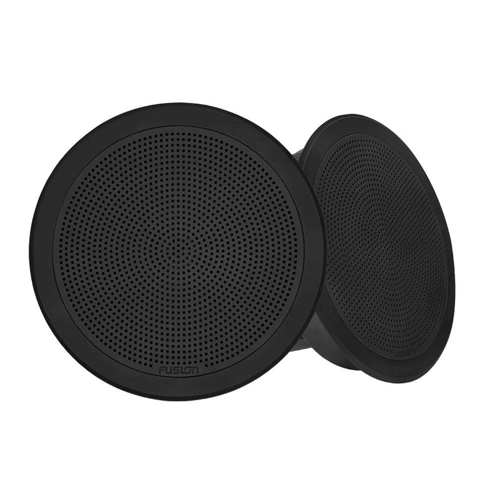 Fusion FM-F65RB FM Series 6.5" Flush Mount Round Marine Speakers - Black Grill - 120W