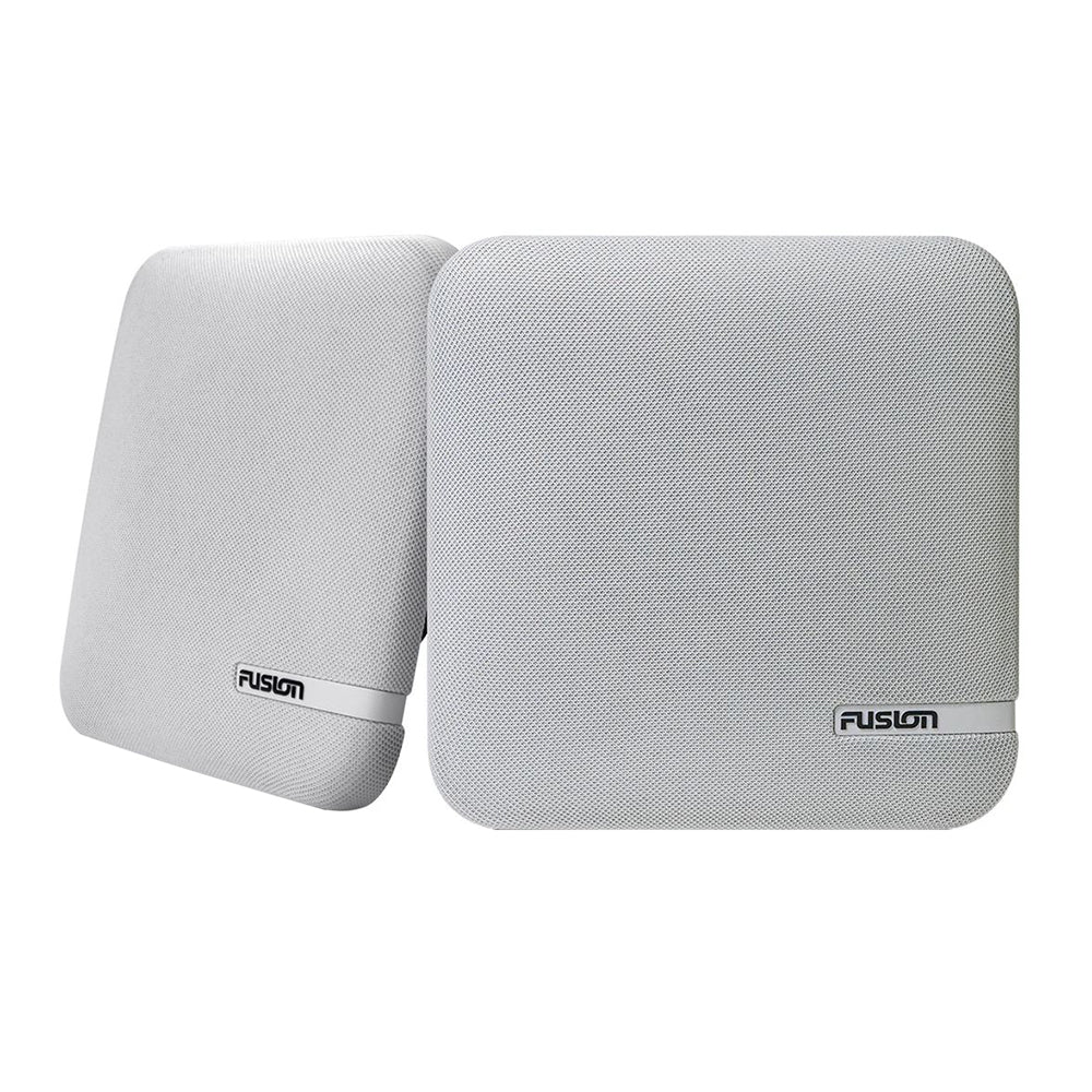 Fusion SM-F65CW SM Series 6.5" Shallow Mount Square Speakers - White Cloth Grill - 100W