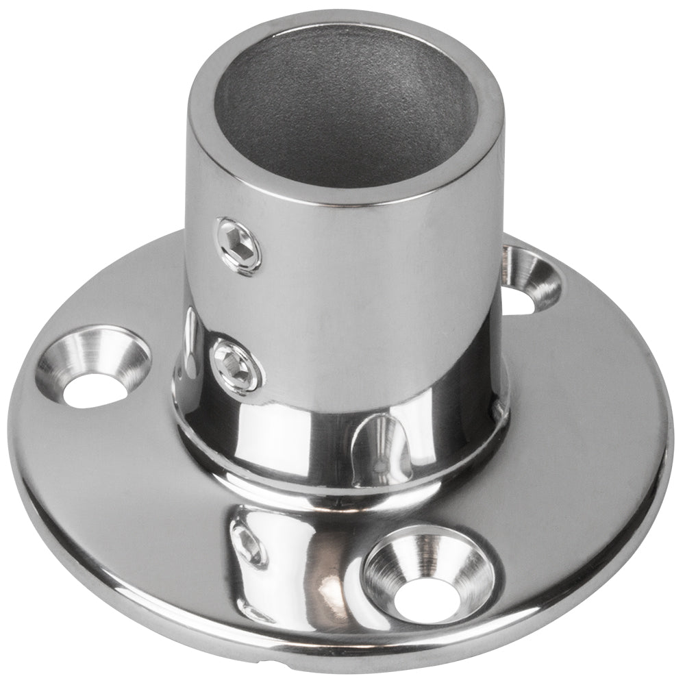 Sea-Dog Rail Base Fitting 2-3/4" Round Base 90 316 Stainless Steel - 1" OD