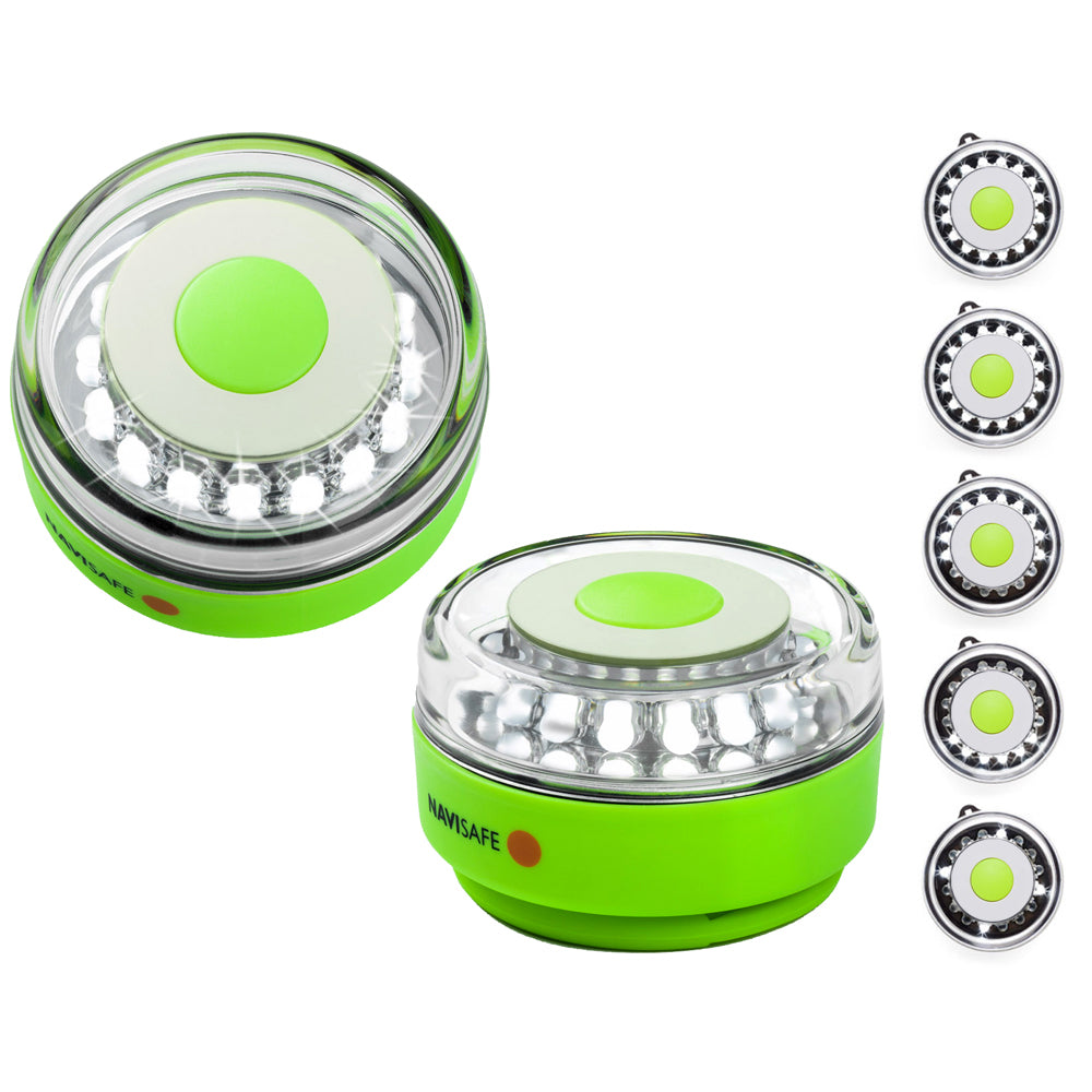 Navisafe Navilight All-White 5 Mode 360 Rescue 2NM w/Green Magnet Base