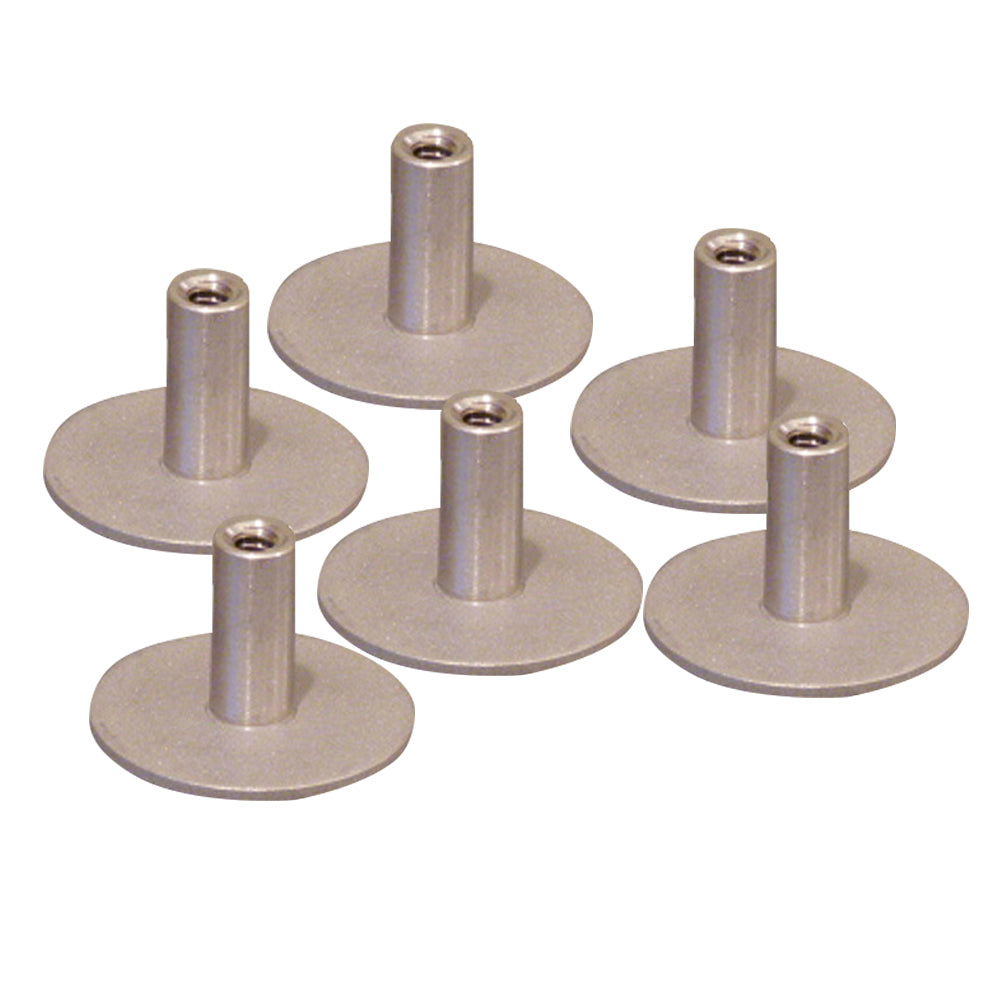 Weld Mount 304 Stainless Standoff 1.25" Base 5/16 x 18 Thread .75" Tall - 6-Pack