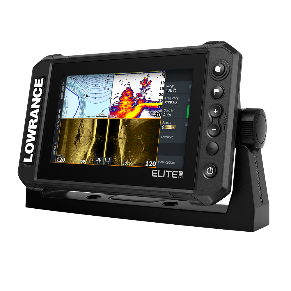 Lowrance Elite FS 7 Chartplotter/Fishfinder w/Active Imaging 3-in-1 Transom Mount Transducer