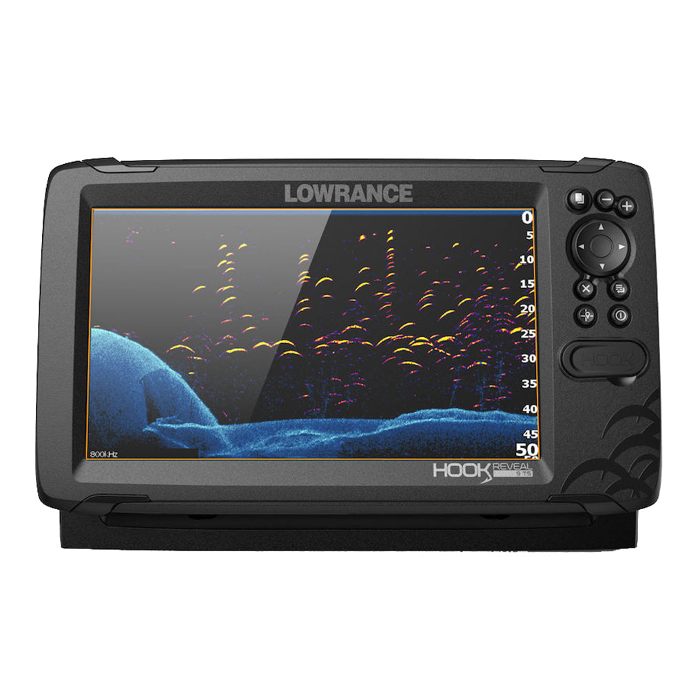 Lowrance HOOK Reveal 9 Combo w/TripleShot Transom Mount  C-MAP Contour+ Card