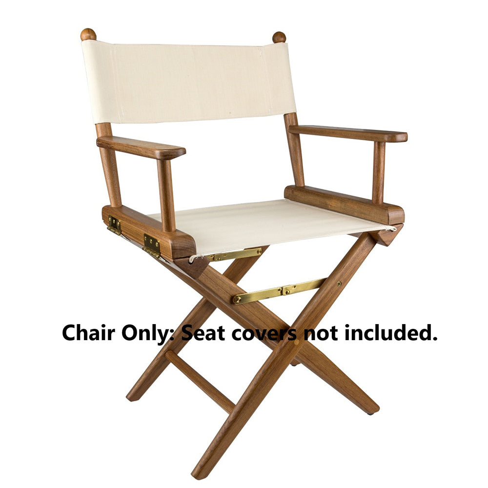 Whitecap Directors Chair w/o Seat Covers - Teak