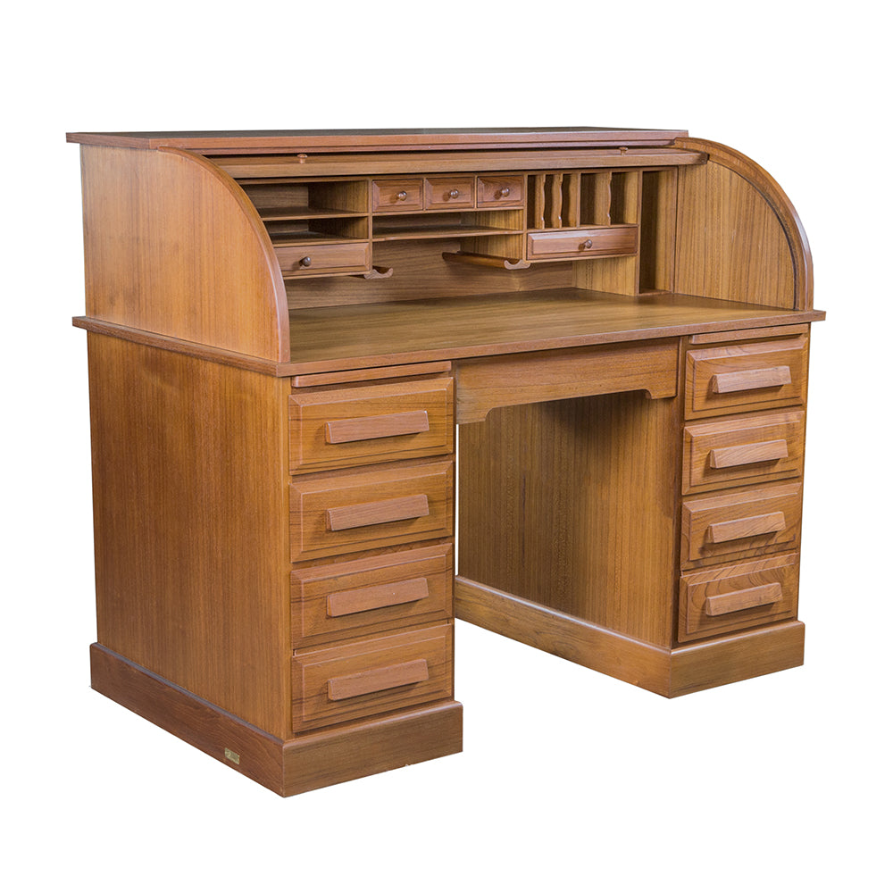 Whitecap Roll Top Desk (Oiled) - Teak