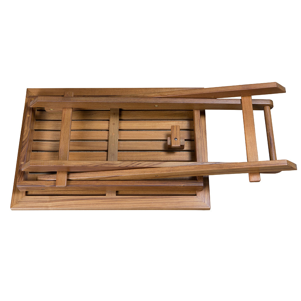 Whitecap Folding Slat Table - Teak