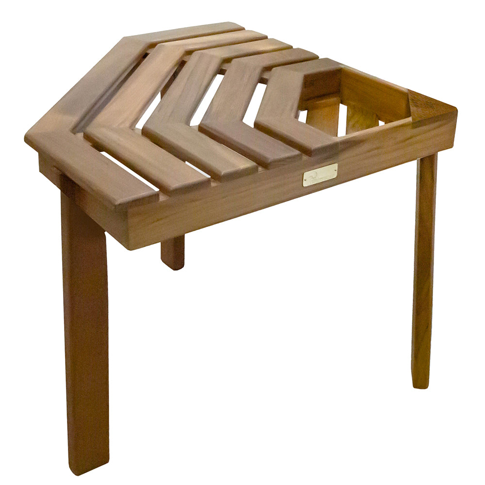 Whitecap Shower/Corner Stool - Teak