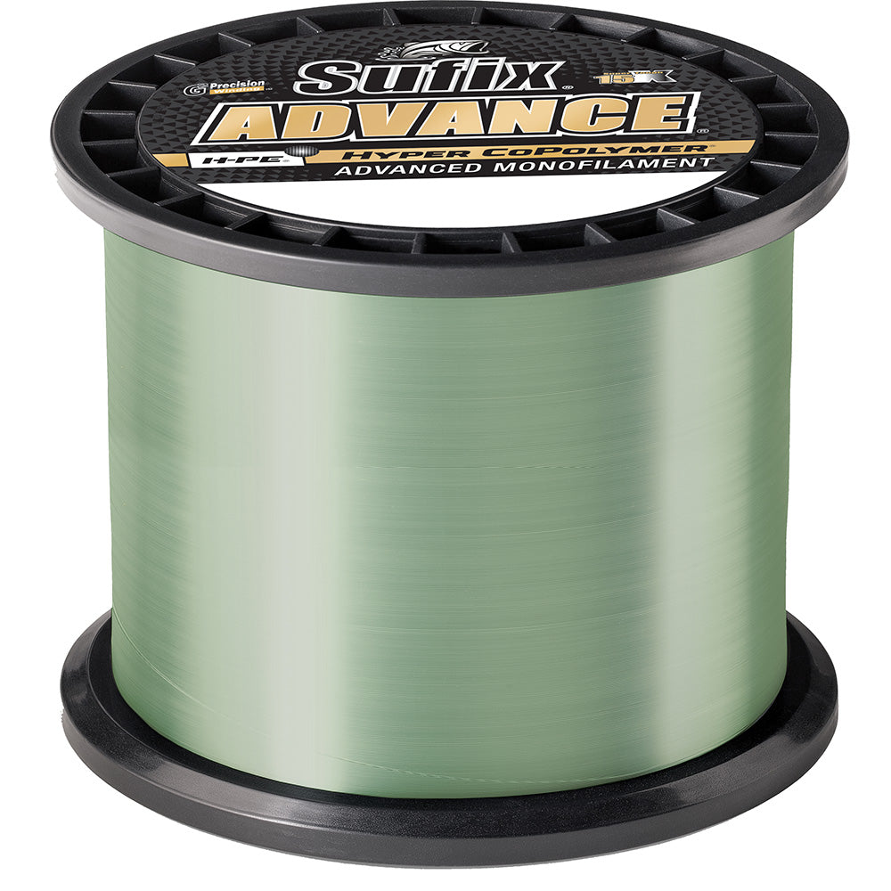 Sufix Advance Monofilament - 14lb - Low-Vis Green - 1200yds