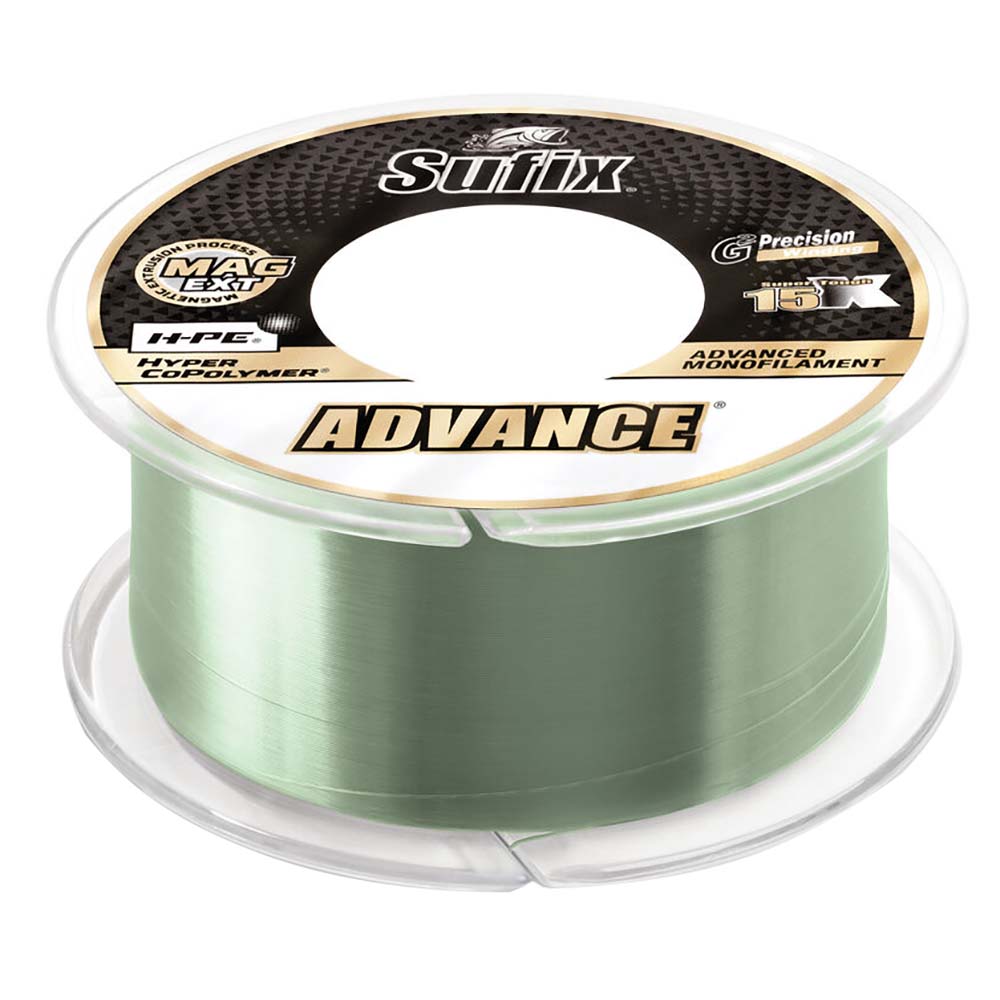 Sufix Advance Monofilament - 10lb - Low-Vis Green - 330 yds