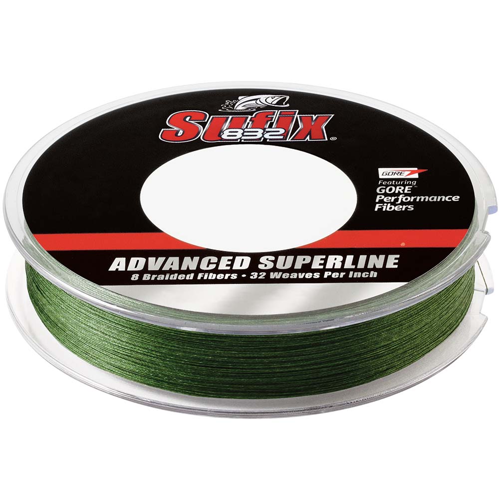 Sufix 832 Advanced Superline Braid - 8lb - Low-Vis Green - 150 yds