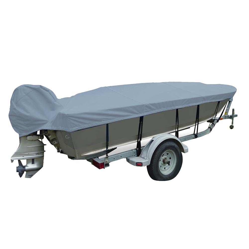 Carver Sun-DURA Extra Wide Series Styled-to-Fit Boat Cover f/23.5 V-Hull Fishing Boats - Grey