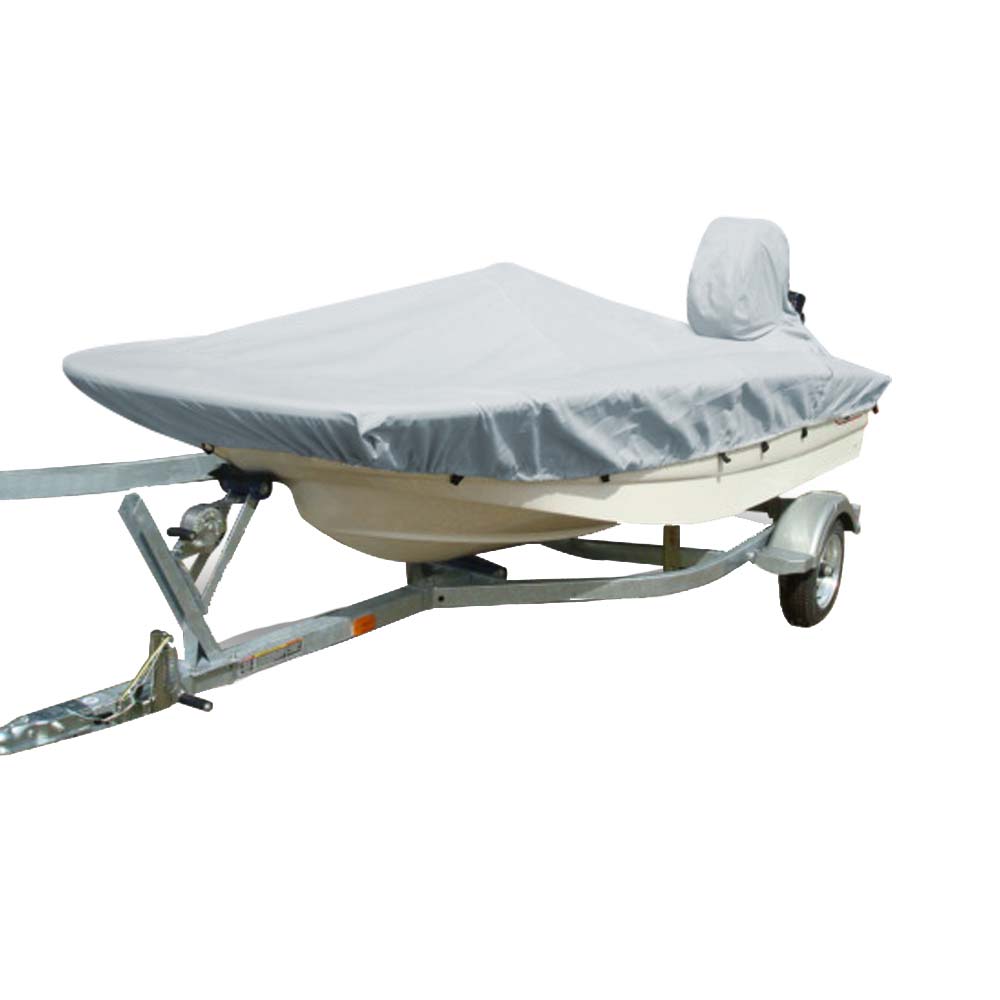 Carver Sun-DURA Styled-to-Fit Boat Cover f/13.5 Whaler Style Boats with Side Rails Only - Grey