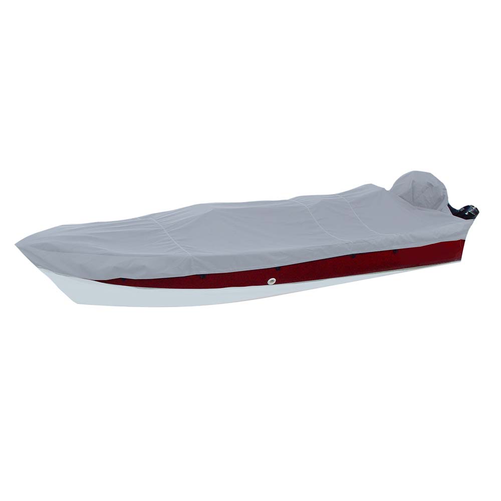 Carver Poly-Flex II Styled-to-Fit Boat Cover f/15.5 V-Hull Side Console Fishing Boats - Grey