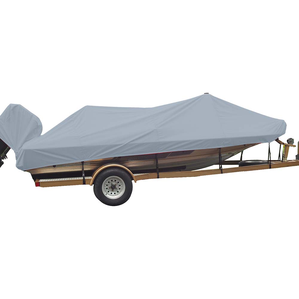 Carver Sun-DURA Styled-to-Fit Boat Cover f/18.5 Wide Style Bass Boats - Grey