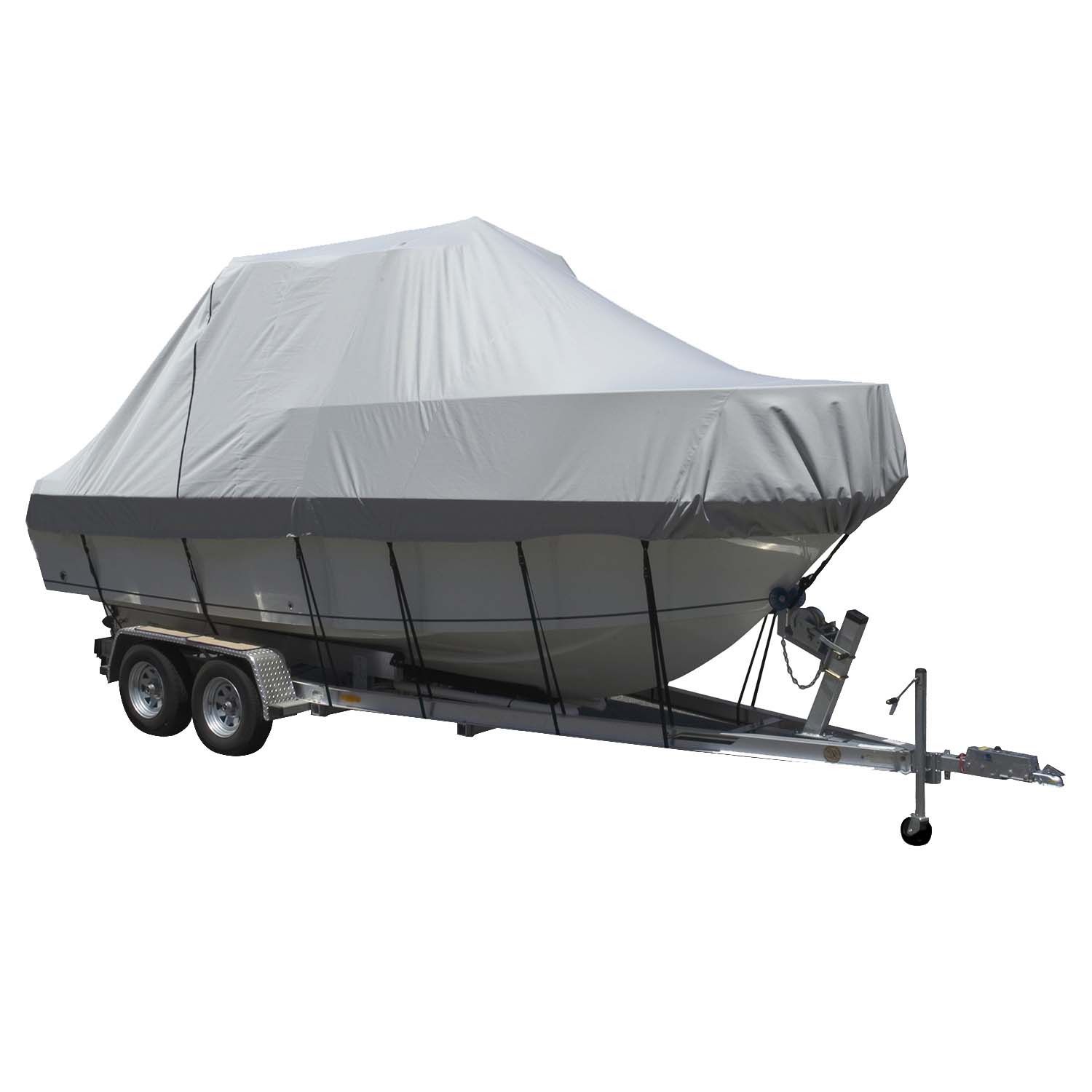 Carver Sun-DURA Specialty Boat Cover f/28.5 Walk Around Cuddy  Center Console Boats - Grey