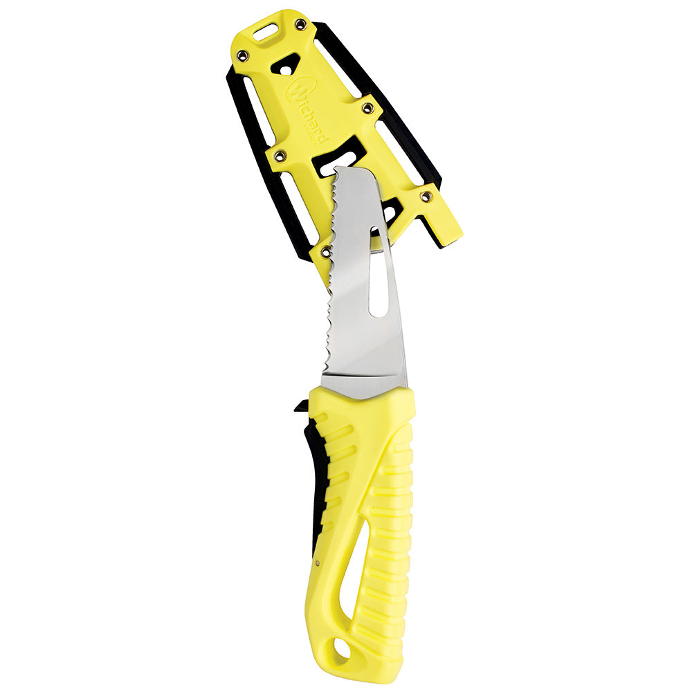 Wichard Offshore Rescue Knife Fixed Blade - Fluorescent