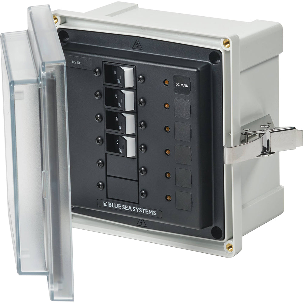 Blue Sea 3133 - SMS Panel Enclosure w/Main  3 Branch (12/24V) - 12/24V DC