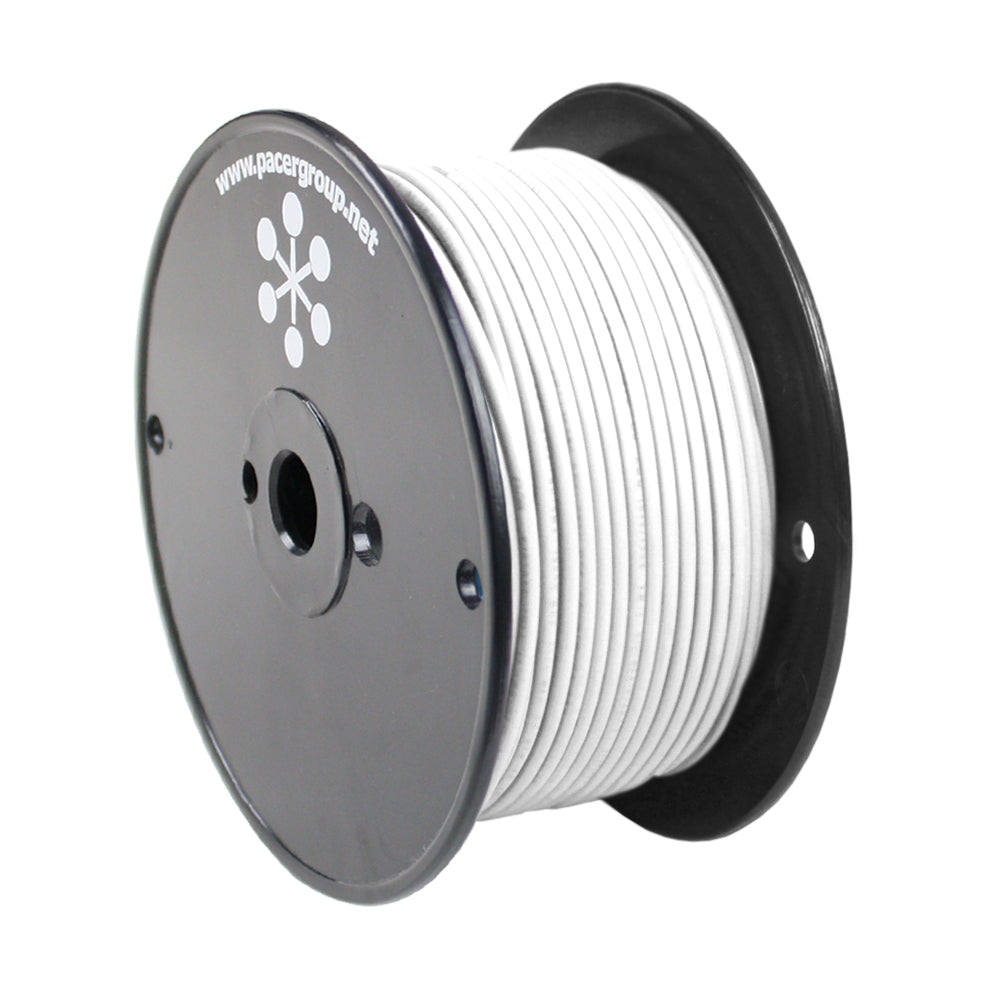 Pacer White 10 AWG Primary Wire - 250