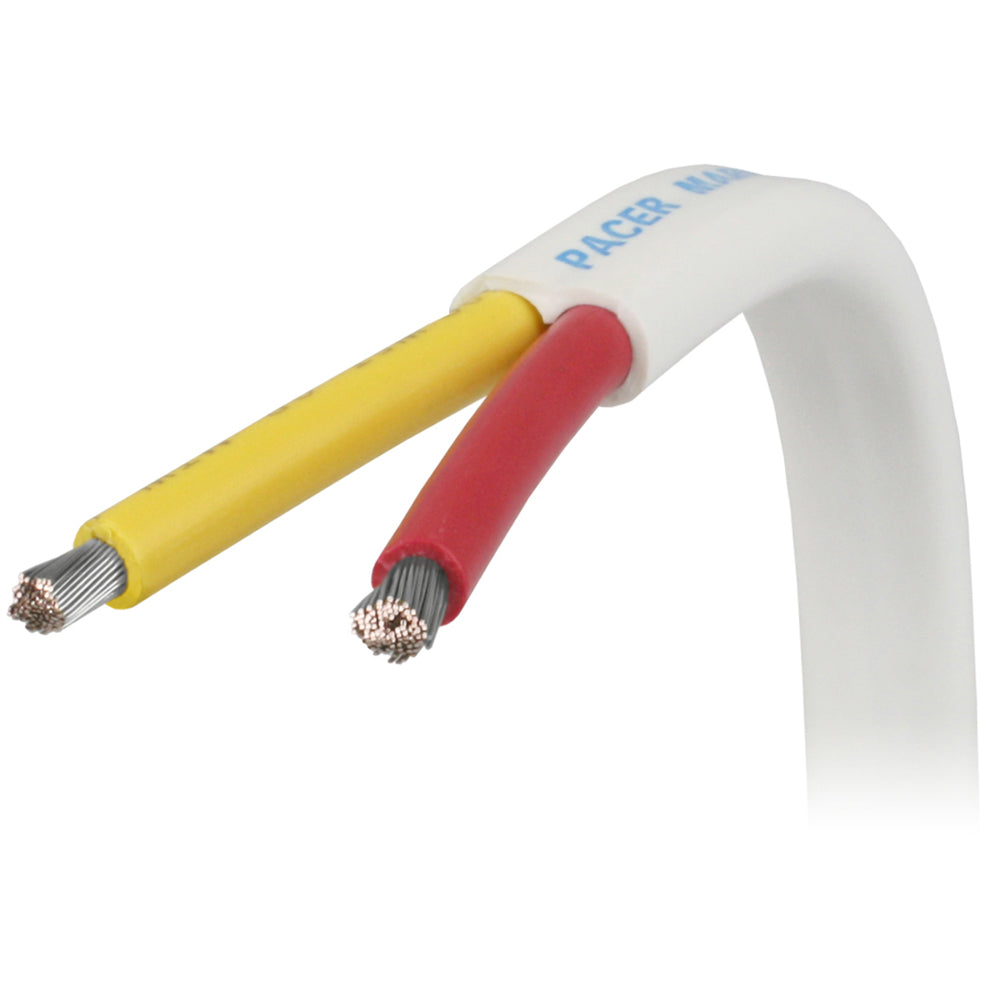 Pacer 16/2 AWG Safety Duplex Cable - Flat Cable - Red/Yellow - 1,000'