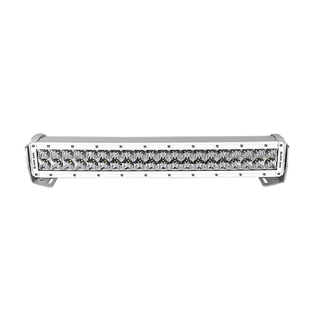 Black Oak Pro Series 3.0 Curved Double Row 20" LED Light Bar - Combo Optics - White Housing