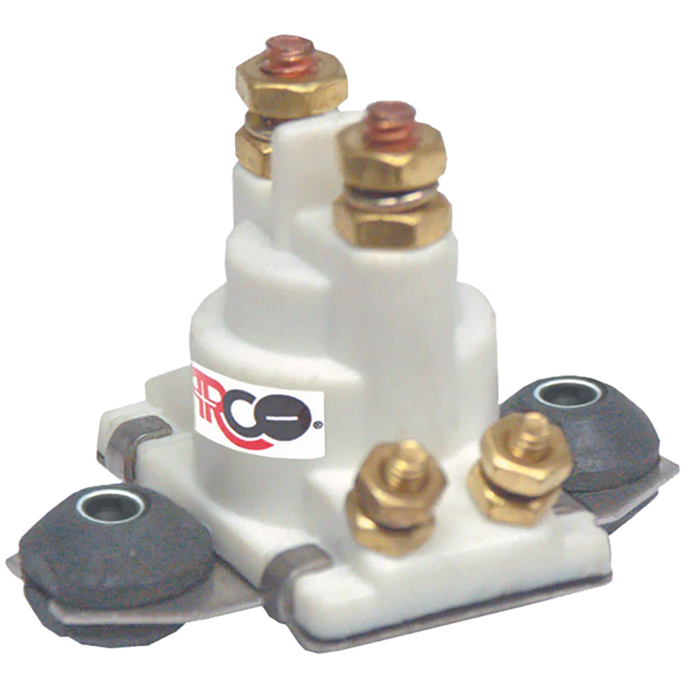 ARCO Marine Outboard Solenoid w/Flat Isolated Base  White Housing